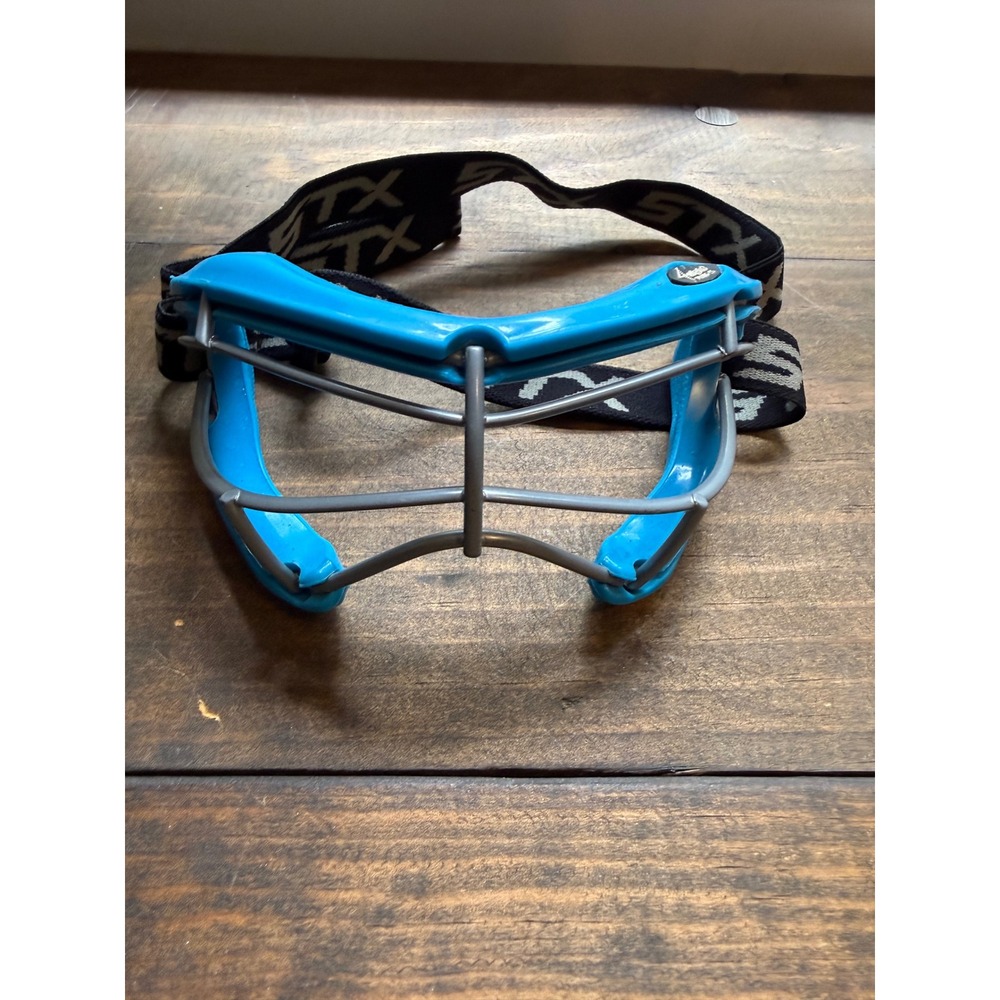 STX Lacrosse Goggles OSFM 4Sight Plus-S Field Hockey Blue Grey ASTM F3077-17